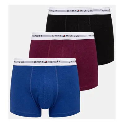 Boxerky Tommy Hilfiger 3-pack pánské, bílá barva, UM0UM02761