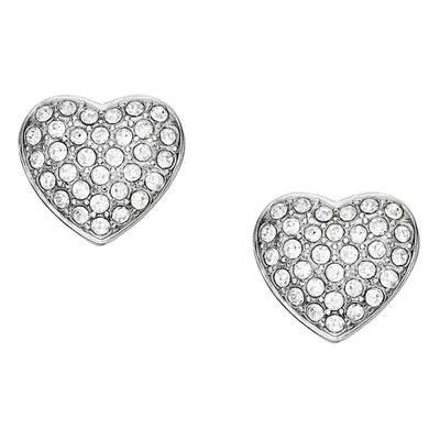 Náušnice Fossil Sadie Glitz Heart JF04676040