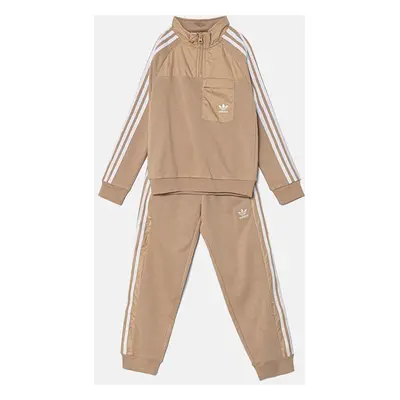 Dětská tepláková souprava adidas Originals CREW SET HZ béžová barva, IX9989