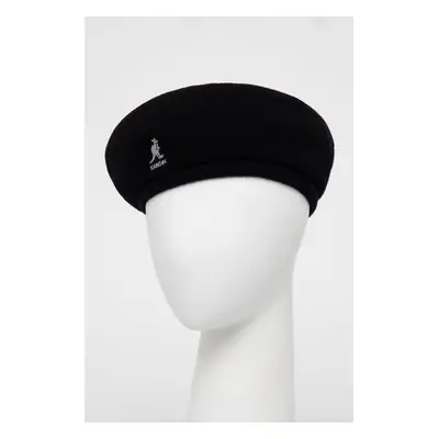 Baret Kangol černá barva, vlněný, K3107ST.BK001-BK001