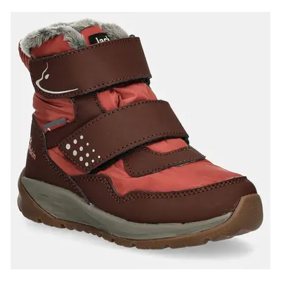 Dětské zimní boty Jack Wolfskin vínová barva, A62146