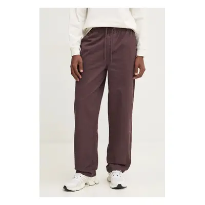 Bavlněné kalhoty Billabong Larry Twill Pant fialová barva, jednoduché, ABYNP00186