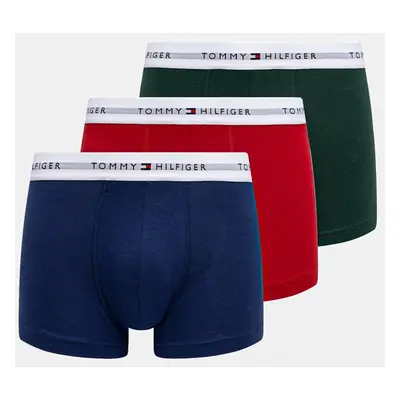 Boxerky Tommy Hilfiger 3-pack pánské, bílá barva, UM0UM02761