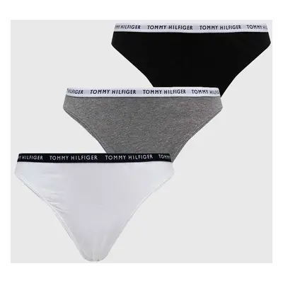 Kalhotky Tommy Hilfiger (3-pack) šedá barva, UW0UW02828