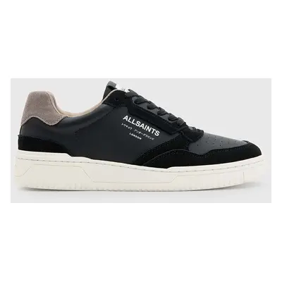 Kožené sneakers boty AllSaints Regan Low Top černá barva, M053FB