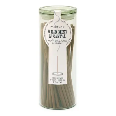 Sada vonných kadidel Paddywax Wild Mint & Santal 100-pack