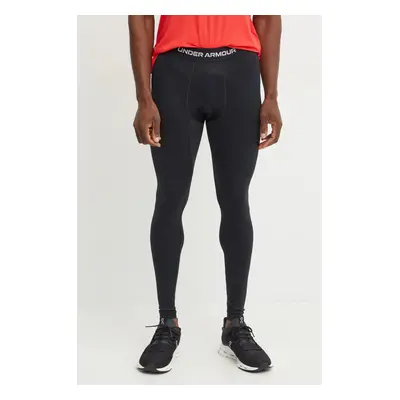 Tréninkové legíny Under Armour ColdGear Elite černá barva, s potiskem, 1386946