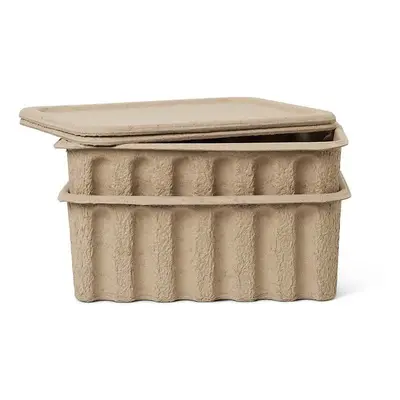 Úložný box ferm LIVING Paper Pulp Box L 2-pack