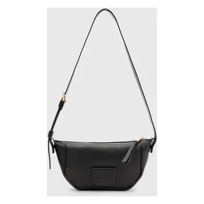 Kožená kabelka AllSaints MADEA CROSSBODY černá barva, W349XB