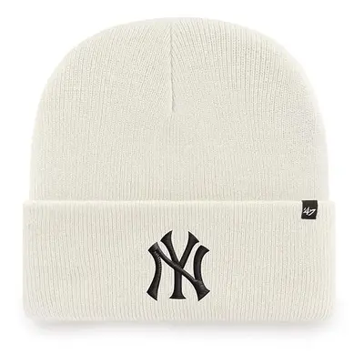 Čepice 47 brand MLB New York Yankees béžová barva, z husté pleteniny, B-HYMKR17ACE-NTD