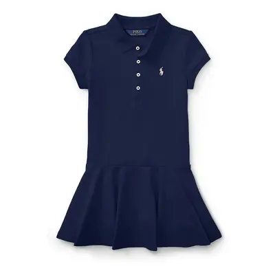 Dívčí šaty Polo Ralph Lauren tmavomodrá barva, mini, 312624740001