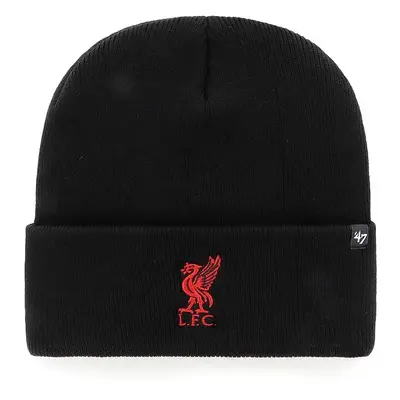 Čepice 47brand EPL Liverpool FC černá barva, EPL-HYMKR04ACE-BKF