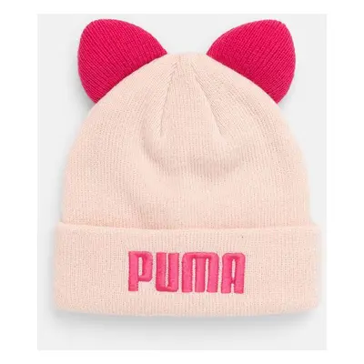 Dětská čepice Puma Animal Beanie růžová barva, 255500