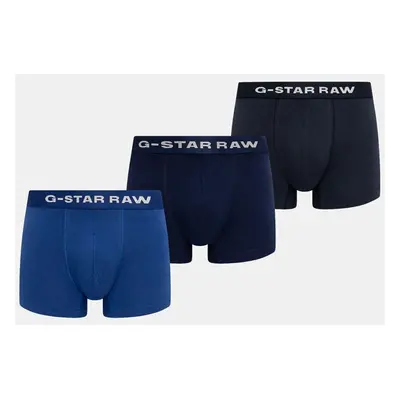 Boxerky G-Star Raw 3-pack pánské, modrá barva, D23773-D516