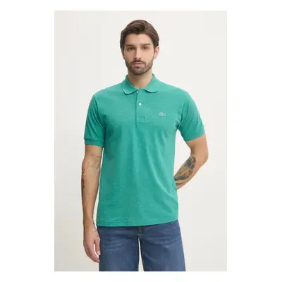 Bavlněné polo tričko Lacoste zelená barva, PH3518