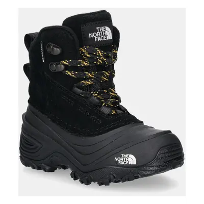 Dětské semišové boty The North Face CHILKAT V LACE WP černá barva, NF0A7W5YKX71