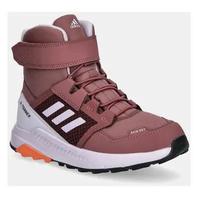 Dětské boty adidas TERREX TERREX TRAILMAKER HIGH C.RDY růžová barva, ID0924