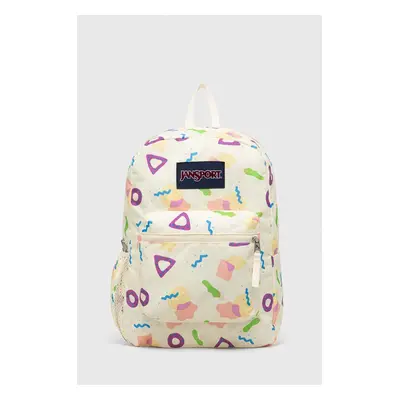 Batoh Jansport béžová barva, velký, vzorovaný