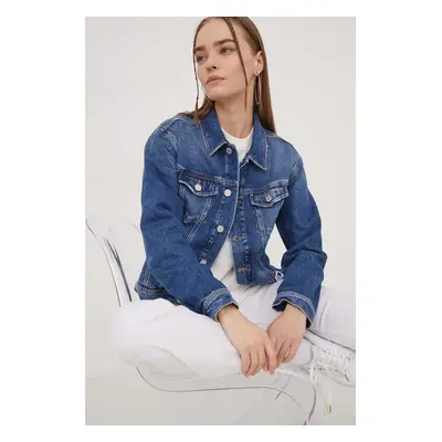 Džínová bunda Tommy Jeans dámská, přechodná, DW0DW16986