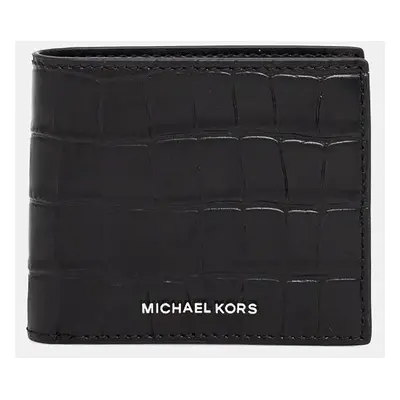 Kožená peněženka Michael Kors černá barva, 39F4LHDF3K