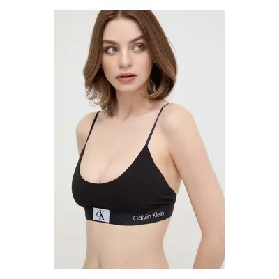 Podprsenka Calvin Klein Underwear černá barva, melanž, 000QF7216E