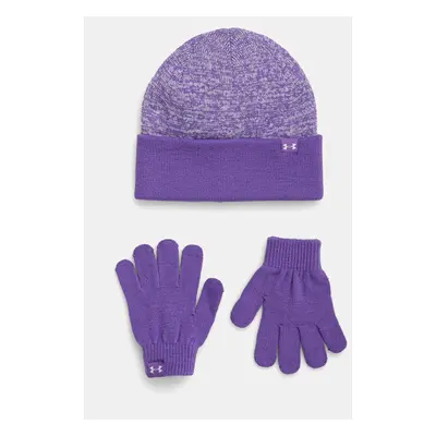 Čepice a dětské rukavice Under Armour G Beanie fialová barva, 1386642