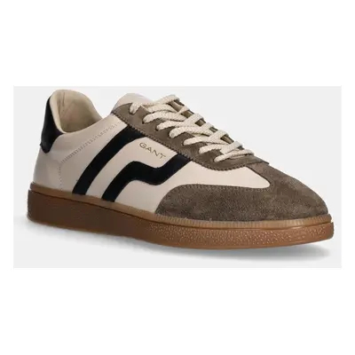 Kožené sneakers boty Gant Cuzmo béžová barva, 29631825 G155