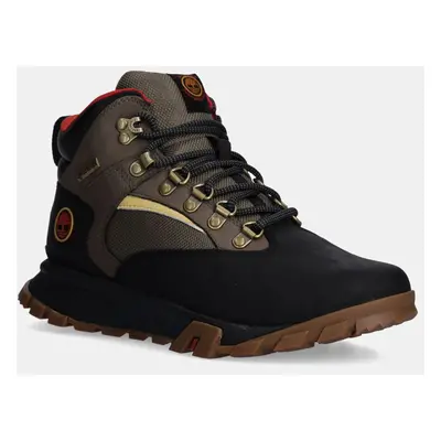 Kožené boty Timberland MT Lincoln pánské, černá barva, TB1A61HV0151