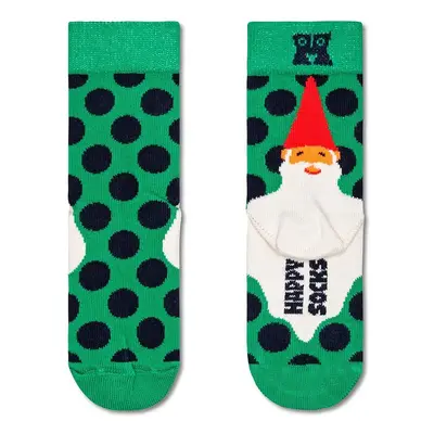 Dětské ponožky Happy Socks Kids Santas Beard Sock zelená barva, P000289