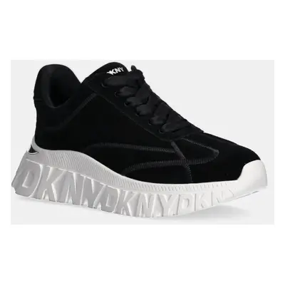 Semišové sneakers boty Dkny Laeoni černá barva, K4408656