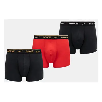 Boxerky Nike 3-pack pánské, červená barva, 0000KE1008