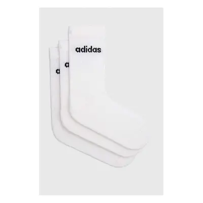 Ponožky adidas 3-pack bílá barva, HT3455