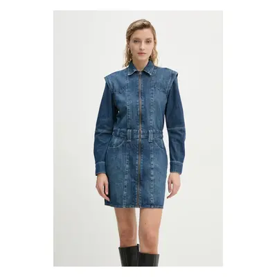 Džínové šaty G-Star Raw modrá barva, mini, D25362-D301