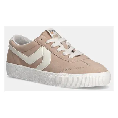 Semišové sneakers boty Levi's SNEAK S béžová barva, 235665-22