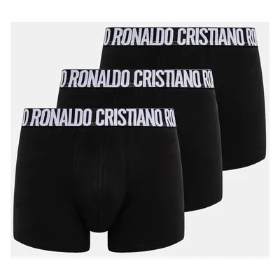 Boxerky CR7 Cristiano Ronaldo 3-pack pánské, černá barva, 8100-4900-2757