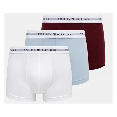 Boxerky Tommy Hilfiger 3-pack pánské, bílá barva, UM0UM02761