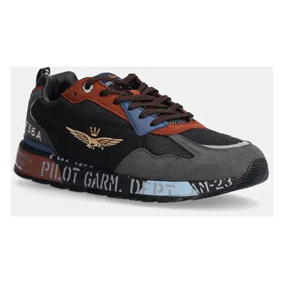 Sneakers boty Aeronautica Militare šedá barva, SC276CT3380