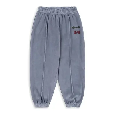 Dětské tepláky Konges Sløjd WALLY SWEAT PANTS GOTS modrá barva, hladké, KS101732