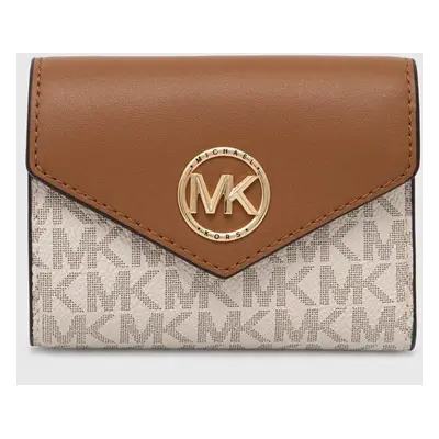 Peněženka MICHAEL Michael Kors béžová barva, 32S1GNME6B