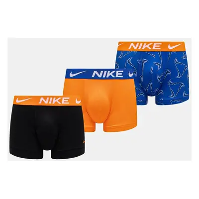 Boxerky Nike 3-pack pánské, oranžová barva, 000PKE1156