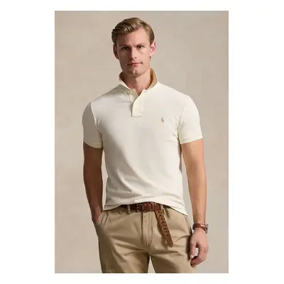 Bavlněné polo tričko Polo Ralph Lauren modrá barva, 710536856