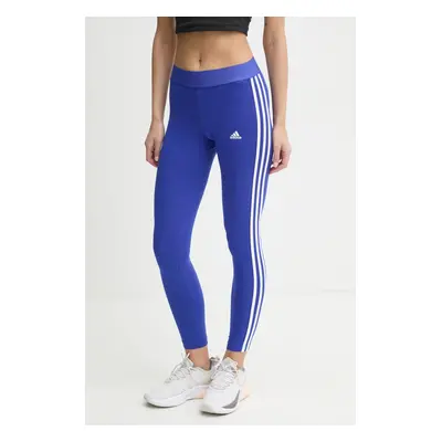 Legíny adidas Essentials dámské, fialová barva, s aplikací, IY4194