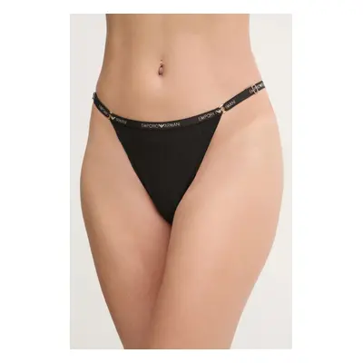 Tanga Emporio Armani Underwear černá barva, 164858 4F214