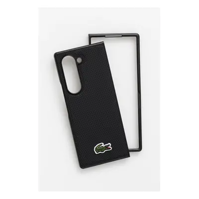 Obal na telefon Lacoste Z Fold6 F956 černá barva, LCHMZFD6PVCK