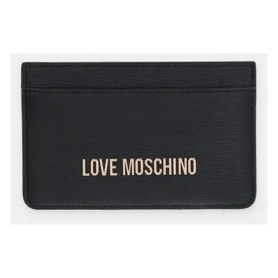 Pouzdro na karty Love Moschino černá barva, JC5640PP0LLD0