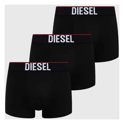 Boxerky Diesel UMBX-DAMIEN-THREE PACK BOXERS 3-pack pánské, černá barva, 00ST3V.0AMAH