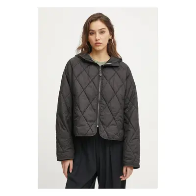 Bunda Superdry dámská, černá barva, přechodná, oversize, W5011795A-02A