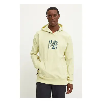 Sportovní mikina The North Face Tekno Logo Hoodie zelená barva, s kapucí, s potiskem, NF0A82V61O