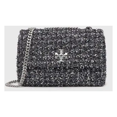 Kabelka Tory Burch Kira Tweed Small černá barva, 155547.003