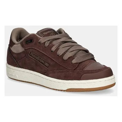 Semišové sneakers boty Reebok Classic Club C Bulc hnědá barva, 100211204